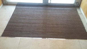 Felpudo aluminio rizo textil coco